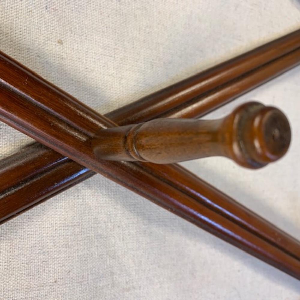 VG Vintage Wood Accordion Mug Display Peg Rack - Picture 3 of 10